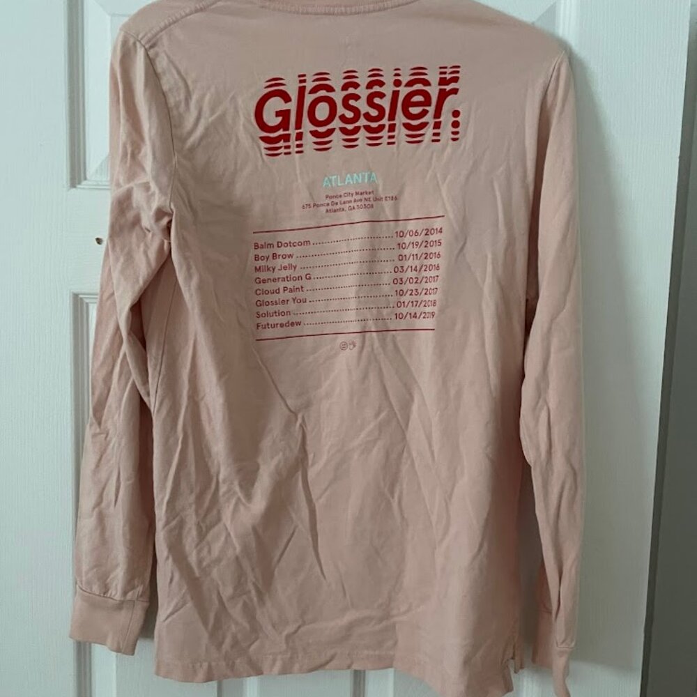 Glossier Atlanta 2019 Pink Tshirt Size Small